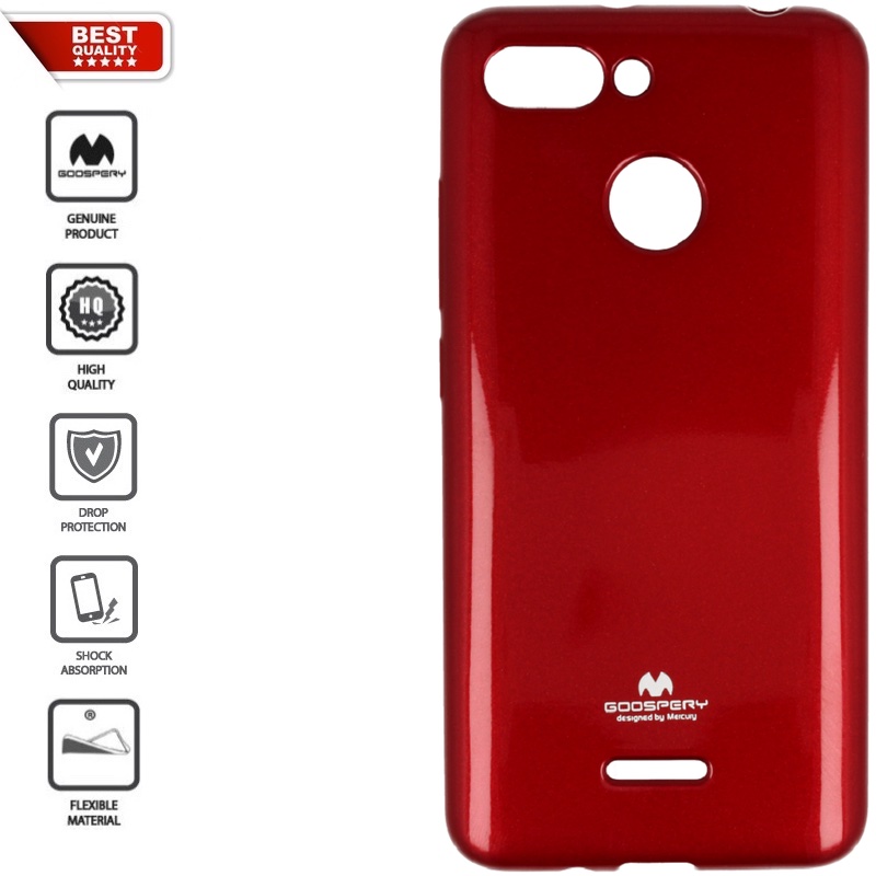 Raudonas goospery silikoninis 1.5 mm. storio dėklas (REDMI 6) Raudonas goospery silikoninis 1.5 mm. storio dėklas (REDMI 6)